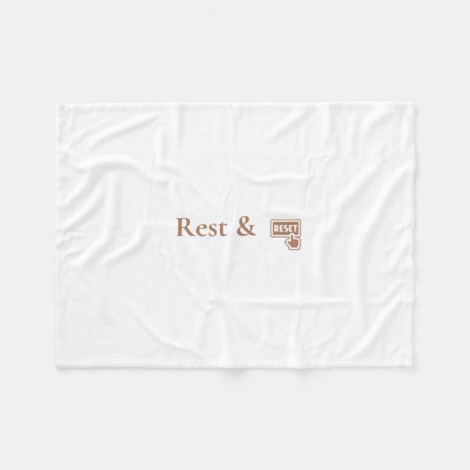 Rest & Reset Gezellige Verzorging Fleece Deken (Voorkant (Horizontaal))