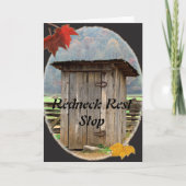 Rest Rest Stop Wenskaart Kaart (Voorkant)