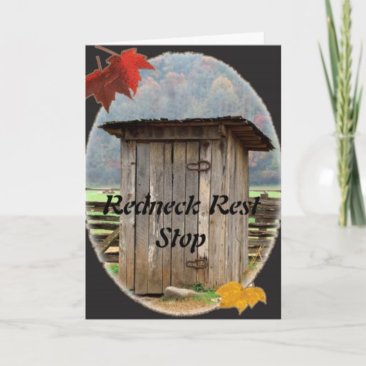 Rest Rest Stop Wenskaart Kaart (Voorkant)