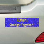 "REST: Sterker samen!" Brexit Bumpersticker (Op auto)