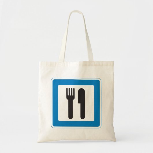 Rest Stop Sign Canvas tas (Voorkant)