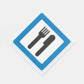 Rest Stop Sign Paper Napkins Servet (Hoek)