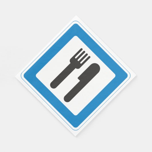 Rest Stop Sign Paper Napkins Servet (Hoek)