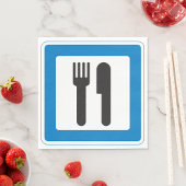 Rest Stop Sign Paper Napkins Servet