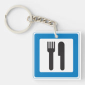 Rest Stop Sign Sleutelhanger (Voorkant)