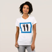 Rest Stop Sign Womens T-Shirt (Voorkant volledig)