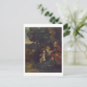 Rest tijdens de vlucht naar Egypte, c.1510-12 (oli Briefkaart (Staand voorkant)