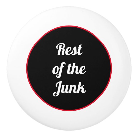 Rest van de brok keramische knop (Voorkant)