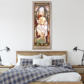 Rest van de nacht door Alphonse Mucha Canvas Afdruk (Insitu (Slaapkamer))