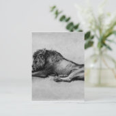 Rest van leeuw door Rembrandt Briefkaart (Staand voorkant)