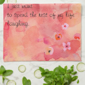 Rest van mijn leven Lachende keukenhanddoek 16 "x  (Gevouwen)