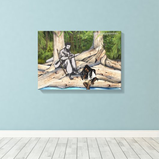 Rest van Samuel Dickerson Canvas Afdruk (Insitu (Houten vloer))