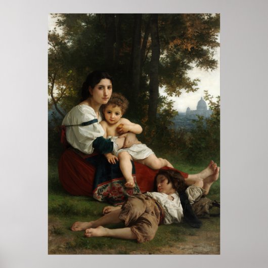 Rest van William-Adolphe Bouguereau Poster (Voorkant)