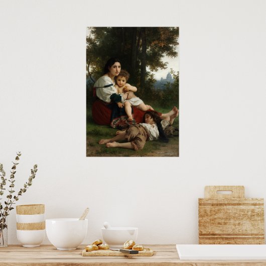 Rest van William-Adolphe Bouguereau Poster (Keuken)