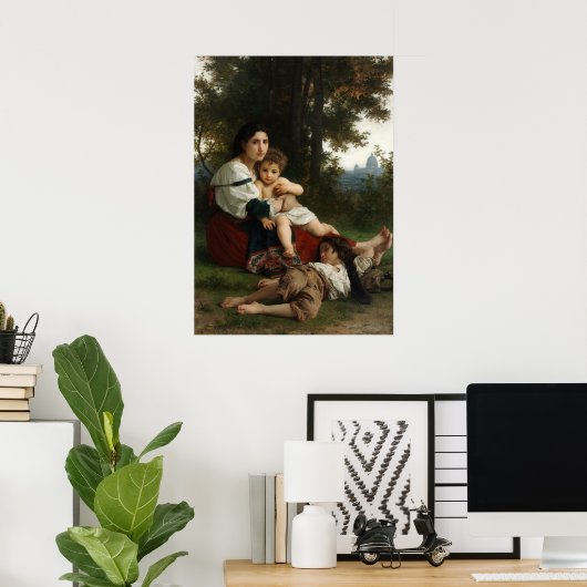 Rest van William-Adolphe Bouguereau Poster (Thuiskantoor)