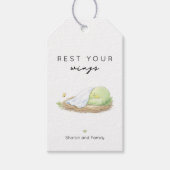 Rest Your Wings Personalized Cancer Support   Cadeaulabel (Voorkant)