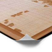 Restant van een kadaster poster (Hoek)