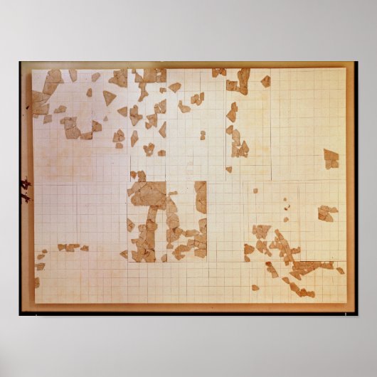 Restant van een kadaster poster (Voorkant)