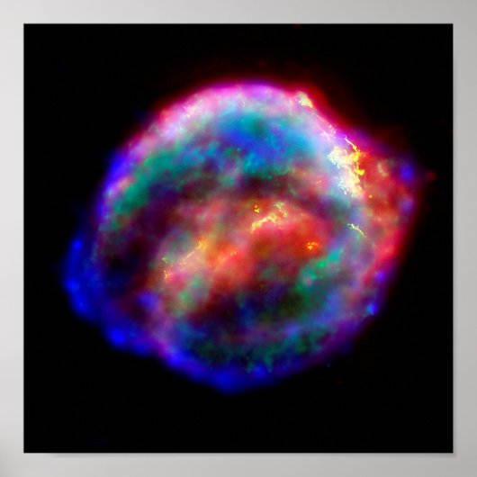 Restant van Kepler's supernova NASA Hubble-ruimtes Poster (Voorkant)