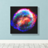 Restant van Keplers supernova NASA Hubble-ruimtest Canvas Afdruk (Insitu (Houten vloer))
