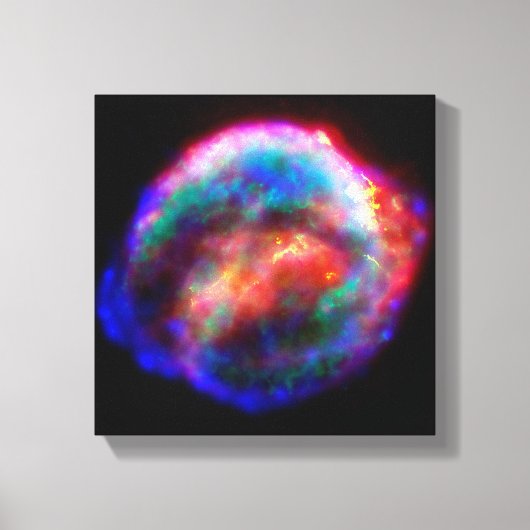 Restant van Keplers supernova NASA Hubble-ruimtest Canvas Afdruk (Voorkant)