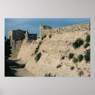 Restanten van de fortresmuren, gebouwd c.37-31 BC Poster