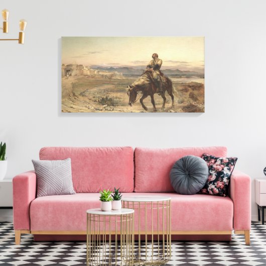 Restanten van een leger (door Elizabeth Thompson) Canvas Afdruk (Insitu (Woonkamer))