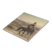 Restanten van een leger (door Elizabeth Thompson) Tegeltje (Zijkant)