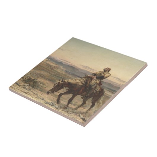 Restanten van een leger (door Elizabeth Thompson) Tegeltje (Zijkant)