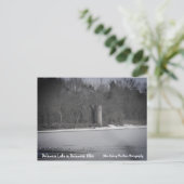 Restanten van een oude Silo op het Delaware Lake Briefkaart (Staand voorkant)