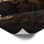 Restanten van Pueblo Indische cliff-woningen Poster (Hoek)