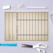   restanten van tapekaart voor bibliotheken tissuepapier (Craft)