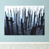 Restanten waterfront-end canvas afdruk (Insitu (Houten vloer))