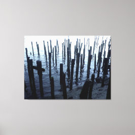 Restanten waterfront-end canvas afdruk