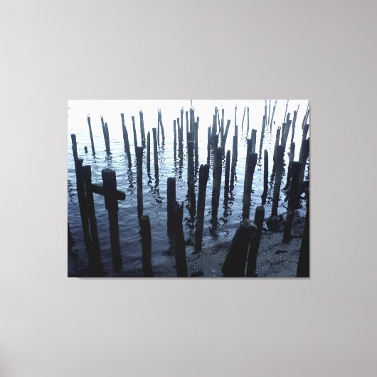 Restanten waterfront-end canvas afdruk (Voorkant)