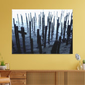 Restanten waterfront-end canvas afdruk (Insitu (Woonkamer))