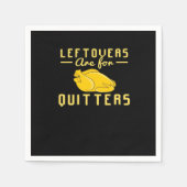 Restanten zijn essentieel voor uitters Grappige Qu Servet (Voorkant)