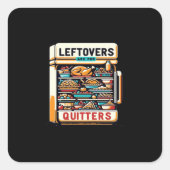 Restanten zijn voor de klassieke basisreiniging vierkante sticker (Voorkant)