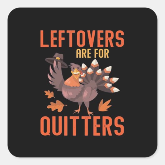 Restanten zijn voor eenvoudige reiniging vierkante sticker (Voorkant)