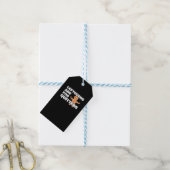 Restanten zijn voor Quitters Christmas Cookie Man Cadeaulabel (Met Touw)
