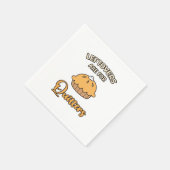 Restanten zijn voor Quitters Funny Pie Thanksgivin Servet (Hoek)