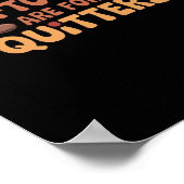 Restanten zijn voor Quitters Funny Thanksgiving De Poster (Hoek)