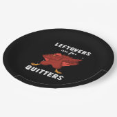 Restanten zijn voor Quitters III Classic Funny Ret Papieren Bordje (Gekanteld)