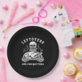 Restanten zijn voor Quitters Skeleton Thanksgiving Papieren Bordje (Feest)