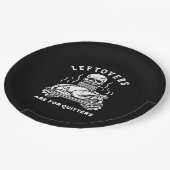 Restanten zijn voor Quitters Skeleton Thanksgiving Papieren Bordje (Gekanteld)