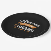 Restanten zijn voor Quitters Thanksgiving Dinnerwa Papieren Bordje (Gekanteld)