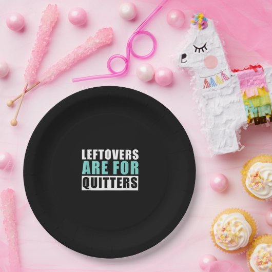Restanten zijn voor Quitters Thanksgiving esthetis Papieren Bordje (Feest)