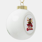 Restanten zijn voor Quitters - Thanksgiving Funny  Keramische Bal Ornament (Links)