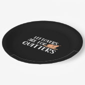 Restanten zijn voor Quitters Thanksgiving trendy Papieren Bordje (Gekanteld)