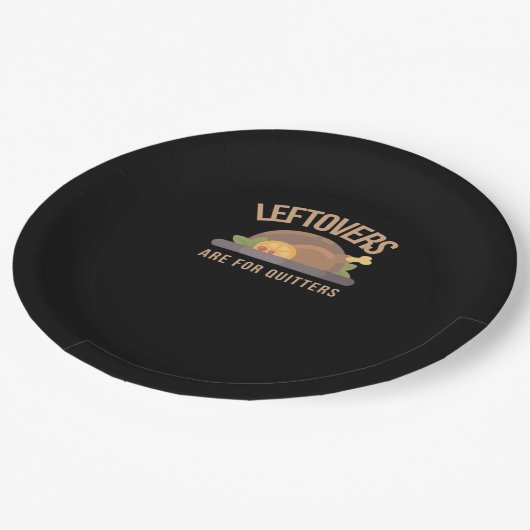 Restanten zijn voor stoppen, Kerstmis, Thanksgivin Papieren Bordje (Gekanteld)